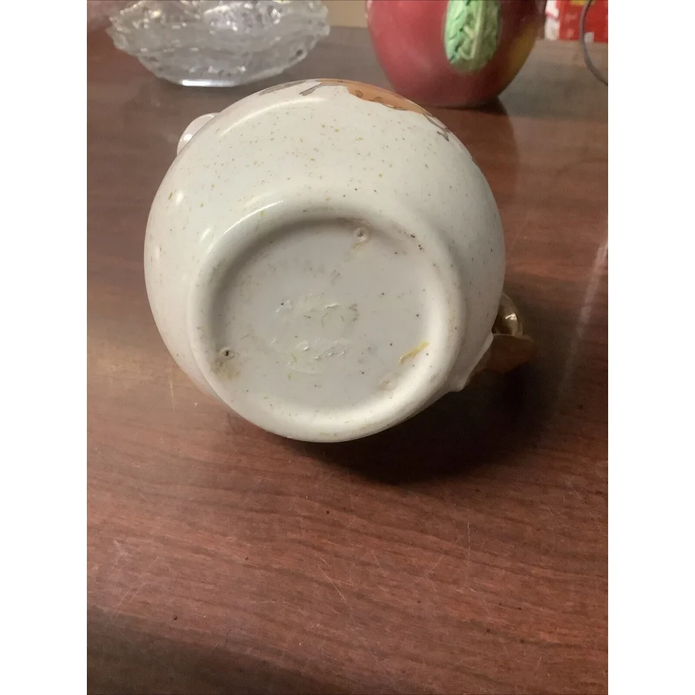 Metlox Poppytrail Woodland Gold Creamer Milk Pitcher Autumn Brown Leaves